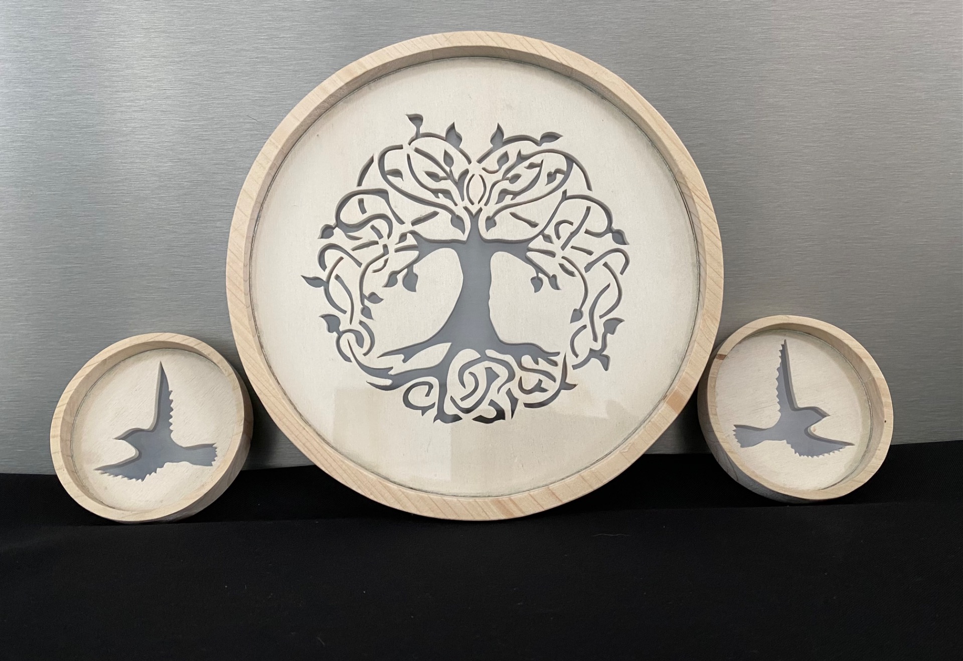 Lot De 7 Sous-verres Ronds En Coton Perlé, Création Sylvette Raisonnier, Artisanat Français